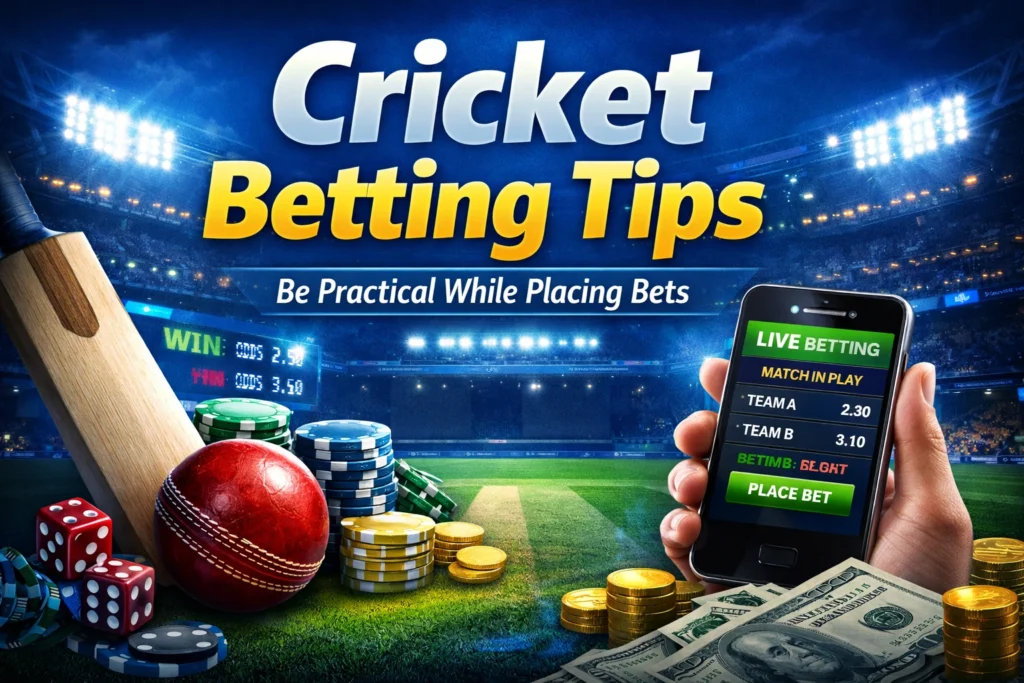 Cricket betting tips – be practical while placing bets with live cricket betting strategy visuals